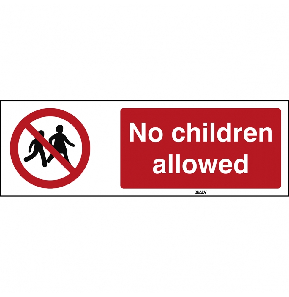 Znak bezpieczeństwa ISO - Zakaz wstępu dzieciom, P/P036/EN409/TWM-297X105-1