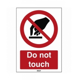 Znak bezpieczeństwa ISO – Nie dotykać, P/P010/EN164/TW-148X210-1
