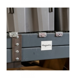 Puste etykiety magnetyczne z możliwością zapisywania (25szt.), BLANK MAGNETIC LABELS B-859 38.5X45MM