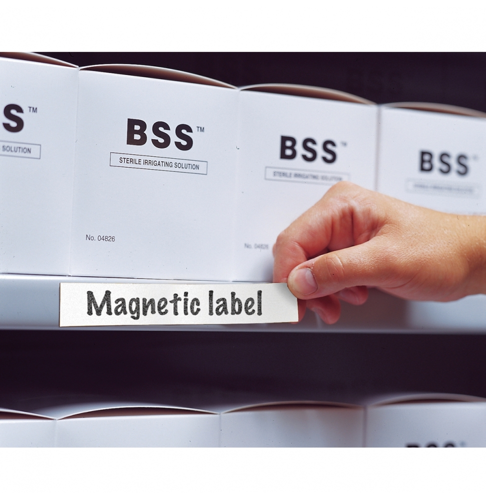 Puste etykiety magnetyczne z możliwością zapisywania (25szt.), B-859 38.5 * 210 WIT