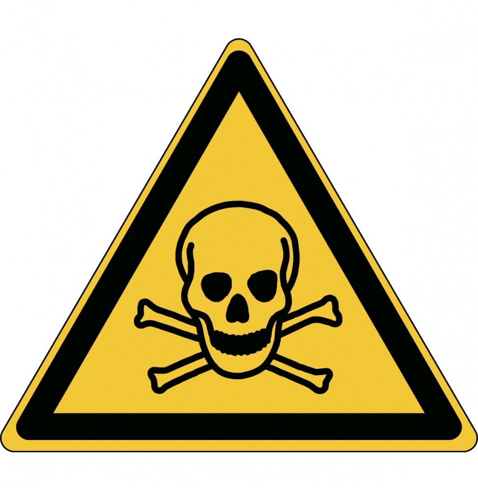 Znak bezpieczeństwa ISO – Ostrzeżenie przed materiałem toksycznym, W/W016/NT/TW-TRI200-1
