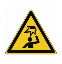 Znak bezpieczeństwa ISO – Uwaga, ryzyko uderzenia w głowę, W/W020/NT/TW-TRI200-1