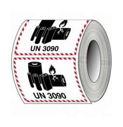 Etykiety na opakowania (1000szt.), T/ADM-LBM-UN3090-105X74-1000
