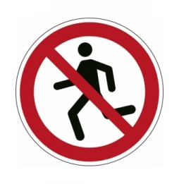 Znak bezpieczeństwa ISO – Zakaz biegania, P/P048/NT/PP-DIA200-1