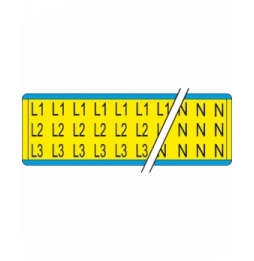 Markers for phases, earthing & insulation (825szt.), VOLTAGE MARKERS SIM L1/L3 19