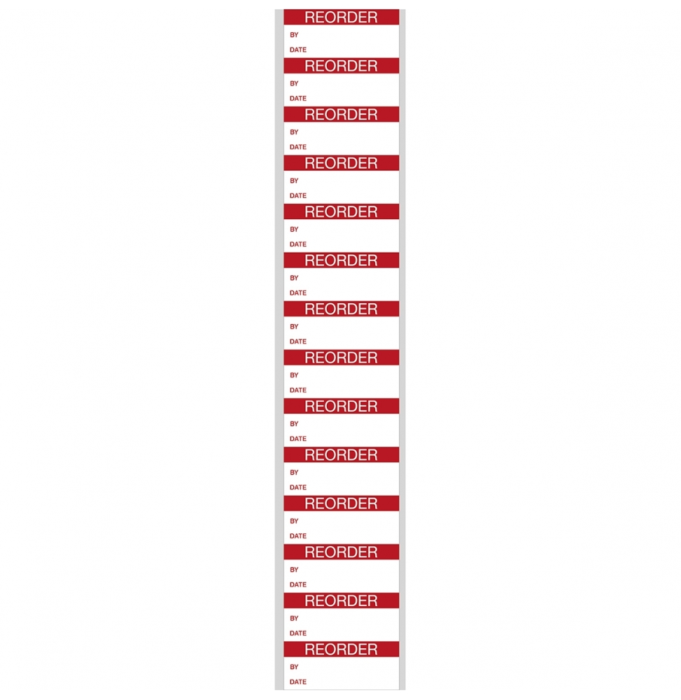 Etykiety z możliwością zapisywania ogólnego zastosowania (350szt.), WO-E-REORDER-38*16-B0500