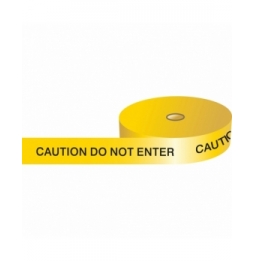 Taśma ostrzegawcza polietylenowa czarna na żółtym BT-CAUTION DO NT EN.-75MMX250M wym. 75.00 mm x 250.00 m