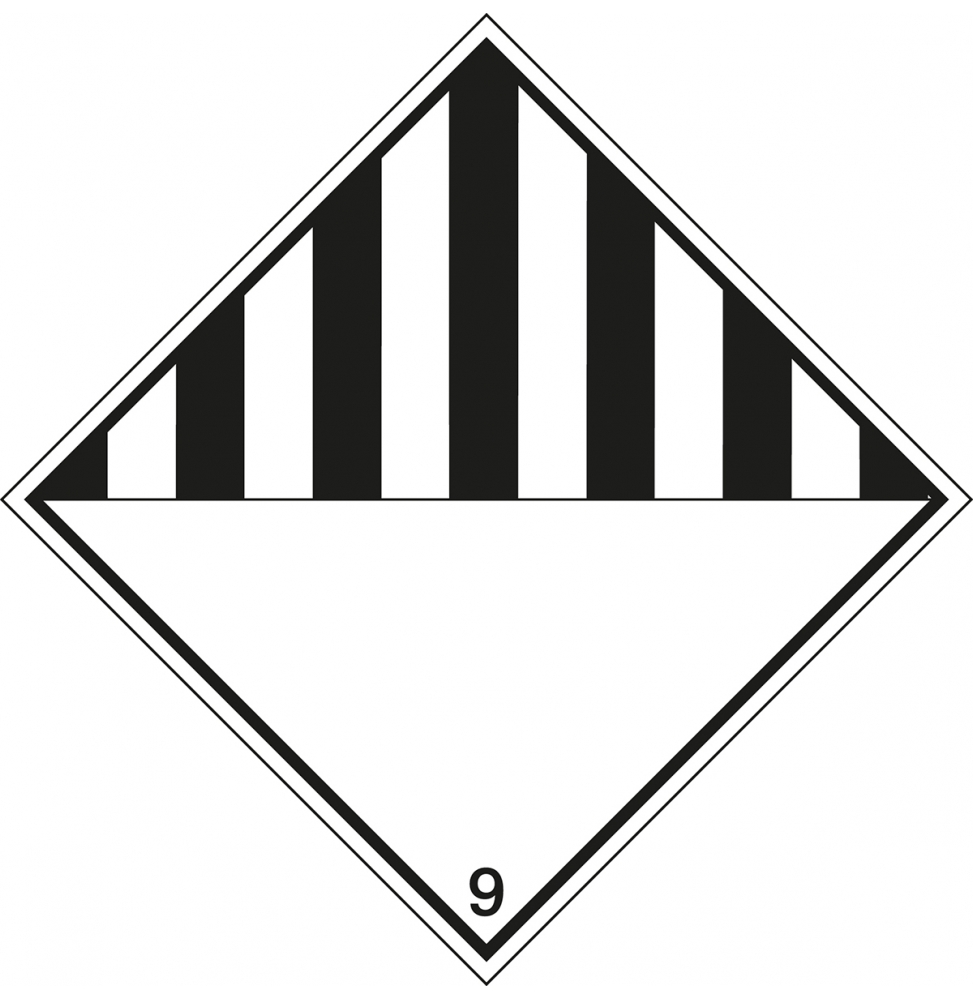 Znak w transporcie morskim – IMDG 9A – Substancja niebezpieczna, IMDG 9A-100*100-B7541