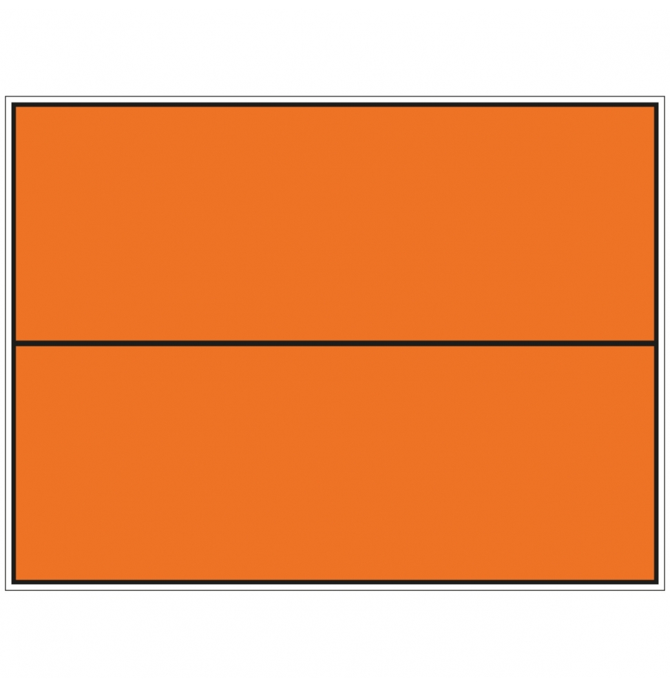 Pomarańczowa tablica do identyfikacji transportu towarów niebezpiecznych, TIR 16A-400*300-B7525