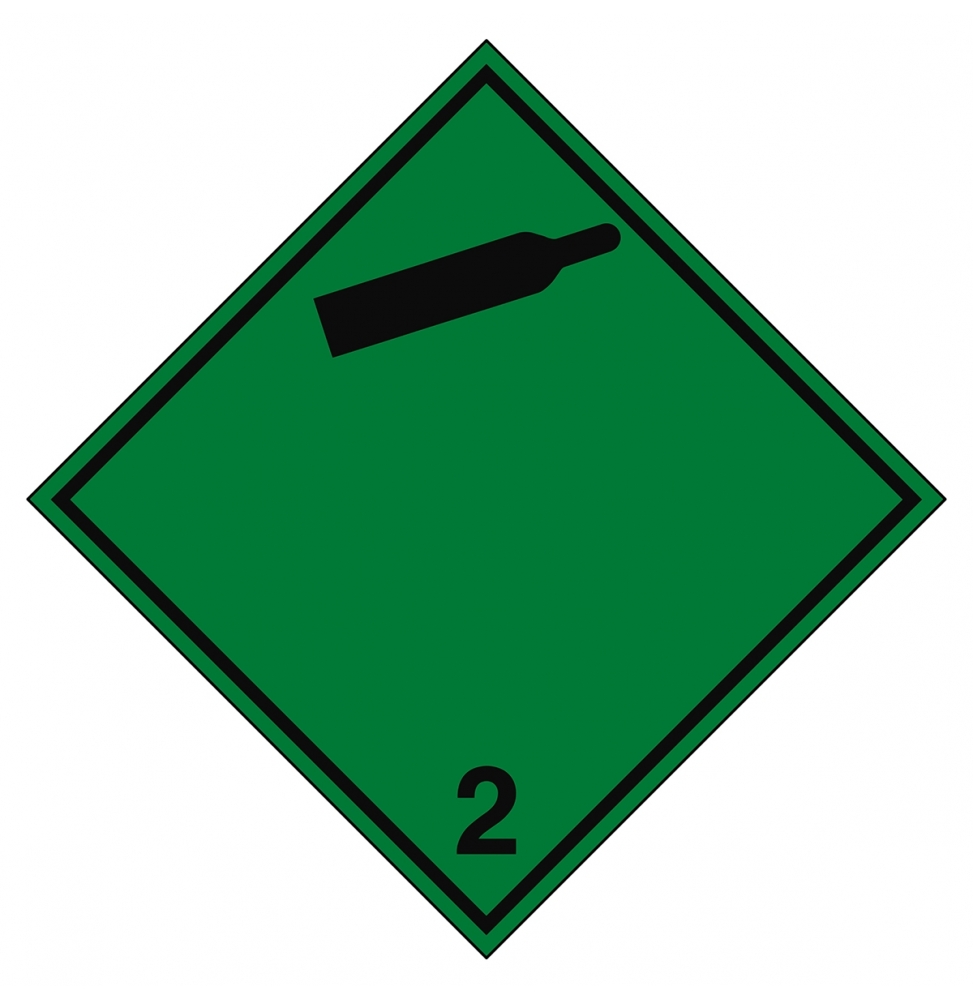 Znak transportowy – ADR 2.2B – Gaz niepalny, nietrujący, ADR 2.2B-297X297-B0859