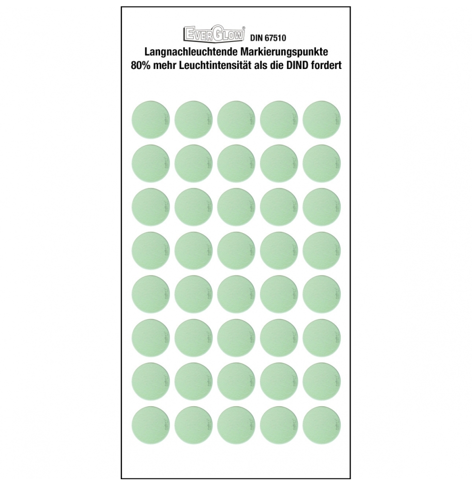 Fluorescencyjne pojedyncze kropki (samoprzylepne) (40szt.), PHOTOLUM DISCS-DIA 1,6