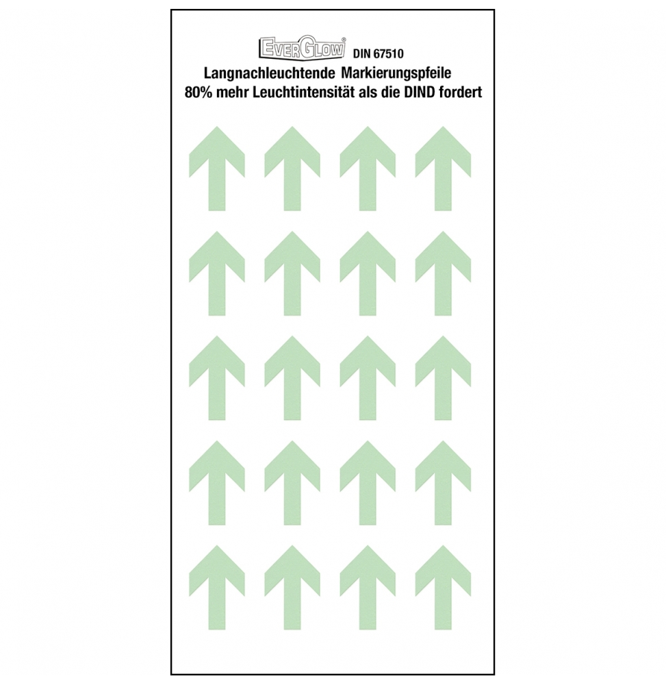 Fluorescencyjne pojedyncze strzałki – wąskie (20szt.), PHOTOLUM ARROWS LAYOUT 1