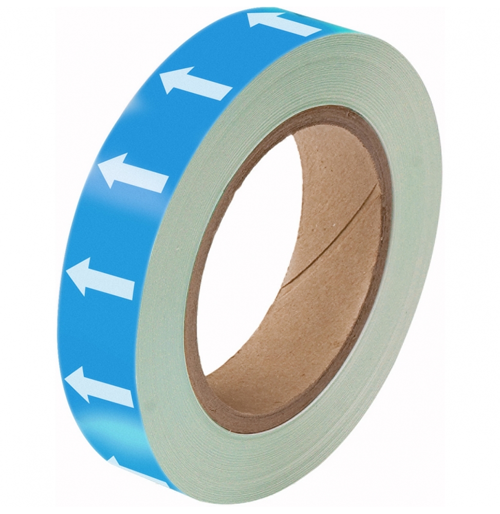 Taśma ze strzałkami kierunkowymi (1300szt.), ARROW TAPE: WHITE/BLUE 25MMX33M