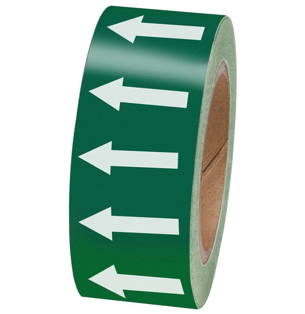 Taśma ze strzałkami kierunkowymi (1300szt.), ARROW TAPE: WHITE/GREEN 50MMX33M