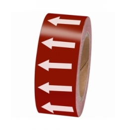 Taśma ze strzałkami kierunkowymi (1300szt.), ARROW TAPE: WHITE/RED 50MMX33M