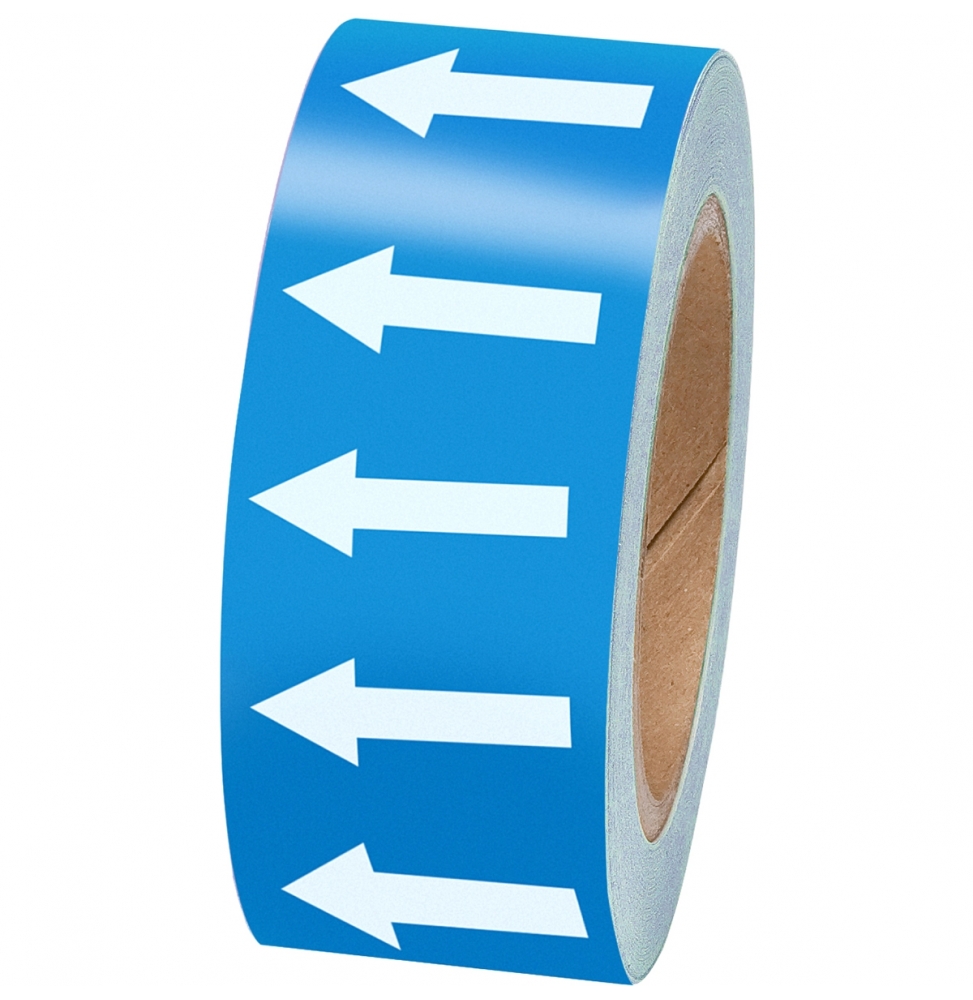 Taśma ze strzałkami kierunkowymi (1300szt.), ARROW TAPE: WHITE/BLUE 50MMX33M