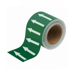 Taśma ze strzałkami kierunkowymi (1300szt.), ARROW TAPE: WHITE/GREEN 100MMX33M