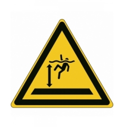 Znak bezpieczeństwa ISO – Ostrzeżenie przed głęboką wodą, W/W047/NT/PE-TRI200-1