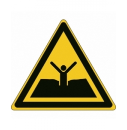Znak bezpieczeństwa ISO – Ostrzeżenie przed ruchomymi piaskami albo błotem / …, W/W061/NT/PE-TRI200-1