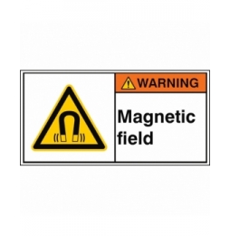 Znak bezpieczeństwa ISO – Silne pole magnetyczne, W/W006/EN430-PEUL-100X50/1-B