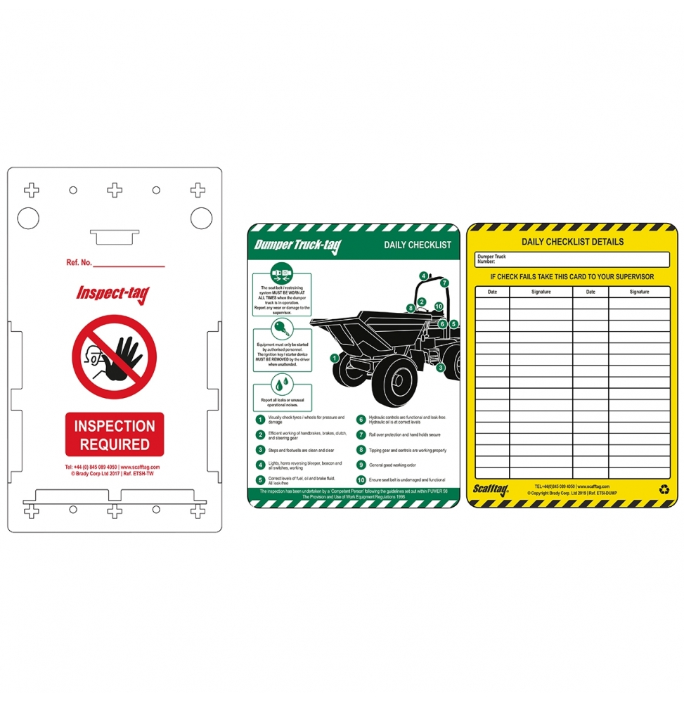 Zestaw zawieszek Dumper Truck Tag, ENT-GB-ETI-DUMP