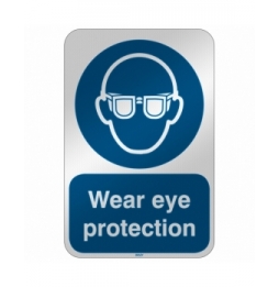 Znak bezpieczeństwa ISO – Nakaz stosowania ochrony oczu, M/M004/EN273/RFL-390X590-1