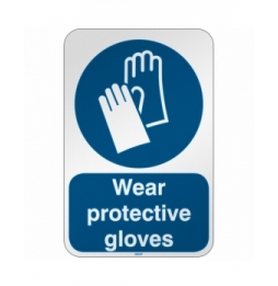 Znak bezpieczeństwa ISO – Nakaz stosowania ochrony rąk, M/M009/EN281/RFL-390X590-1