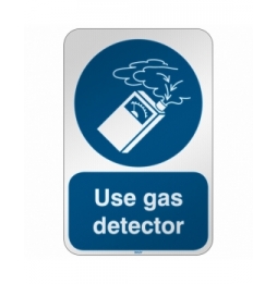 Znak bezpieczeństwa ISO – Nakaz stosowania detektora gazu, M/M048/EN520/RFL-390X590-1