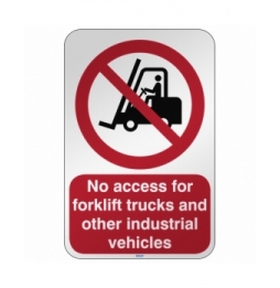 Zakaz ruchu wózków widłowych i innych pojazdów przemysłowych, P/P006/EN202/RFL-390X590-1