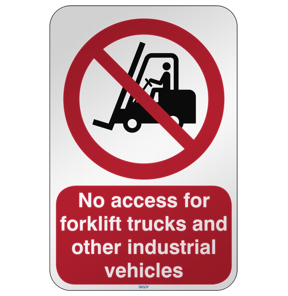 Zakaz ruchu wózków widłowych i innych pojazdów przemysłowych, P/P006/EN202/RFL-390X590-1