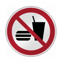 Znak bezpieczeństwa ISO - Zakaz spożywania posiłków i napojów, P/P022/NT/RFL-DIA395-1