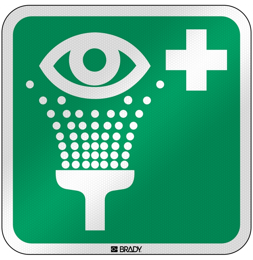 Znak bezpieczeństwa ISO - Prysznic do przemywania oczu, E/E011/NT/RFL-390x390-1