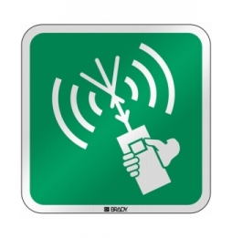 Znak bezpieczeństwa ISO - Radiotelefon VHF do łączności dwukierunkowej, E/E051/NT/RFL-390x390-1