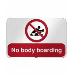 Znak bezpieczeństwa ISO - Zakaz surfowania w pozycji na brzuchu, P/P063/EN481/RFL-590X390-1