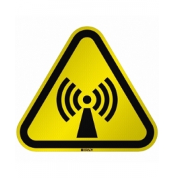 Znak bezpieczeństwa ISO - Ostrzeżenie przed promieniowaniem niejonizującym, W/W005/NT/RFL-TRI310-1
