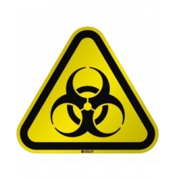 Znak bezpieczeństwa ISO - Ostrzeżenie przed skażeniem biologicznym, W/W009/NT/RFL-TRI310-1