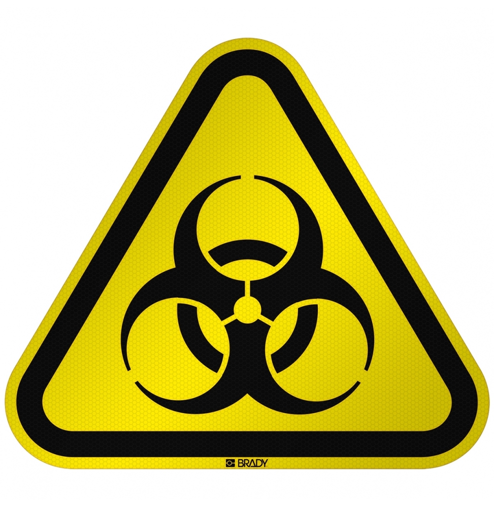 Znak bezpieczeństwa ISO - Ostrzeżenie przed skażeniem biologicznym, W/W009/NT/RFL-TRI310-1