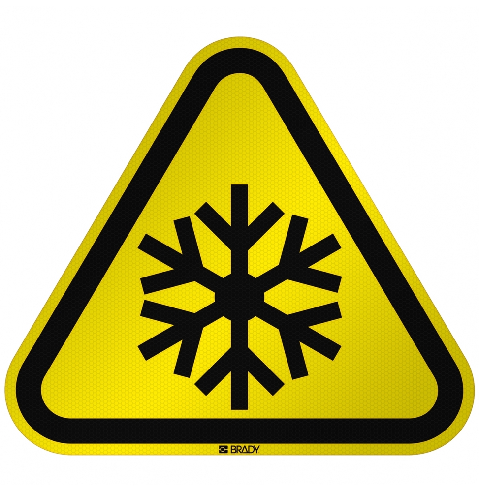 Znak bezpieczeństwa ISO - Ostrzeżenie przed niską/ujemną temperaturą, W/W010/NT/RFL-TRI310-1