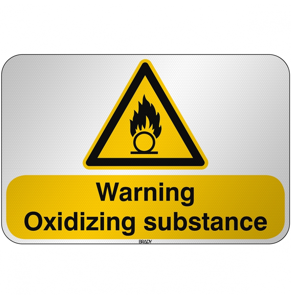 Ostrzeżenie przed substancjami o właściwościach utleniających, W/W028/EN263/RFL-590X390-1