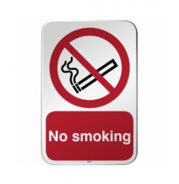 Znak bezpieczeństwa ISO – Zakaz palenia, P/P002/EN219/RFLBD-400X600-1