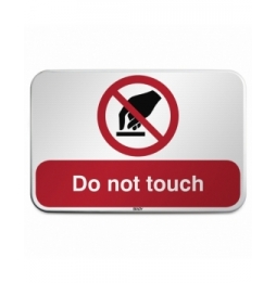 Znak bezpieczeństwa ISO – Nie dotykać, P/P010/EN328/RFLBD-600X400-1
