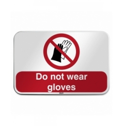Znak bezpieczeństwa ISO – Nie używać rękawic roboczych, P/P028/FR469/RFLBD-600X400-1