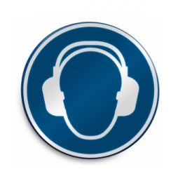 Znak bezpieczeństwa ISO – Nakaz stosowania ochrony słuchu, M/M003/NT/RLFBD-DIA400-1