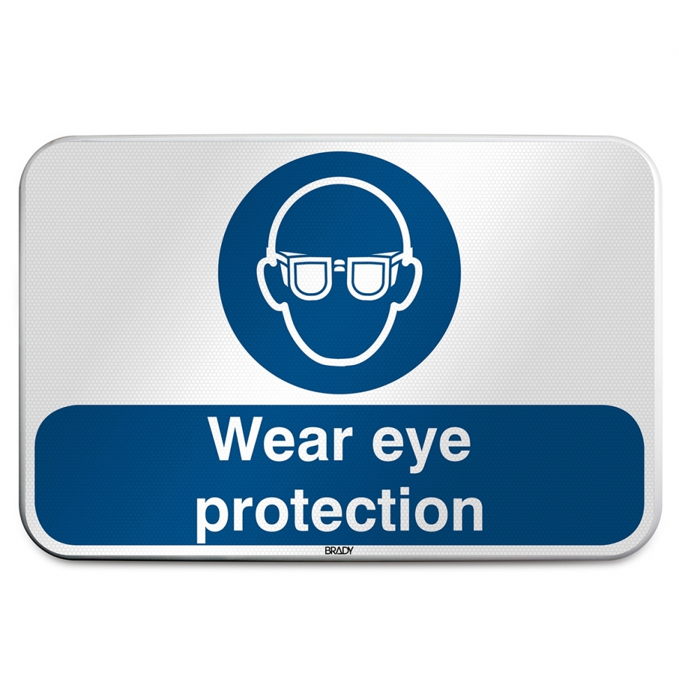 Znak bezpieczeństwa ISO – Nakaz stosowania ochrony oczu, M/M004/EN273/RLFBD-600X400-1