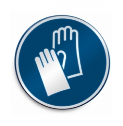 Znak bezpieczeństwa ISO – Nakaz stosowania ochrony rąk, M/M009/NT/RLFBD-DIA400-1