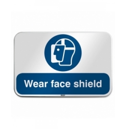 Znak bezpieczeństwa ISO – Nakaz stosowania ochrony twarzy, M/M013/EN274/RLFBD-600X400-1