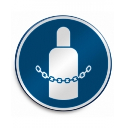 Znak bezpieczeństwa ISO – Nakaz zabezpieczania butli gazowych, M/M046/NT/RLFBD-DIA400-1