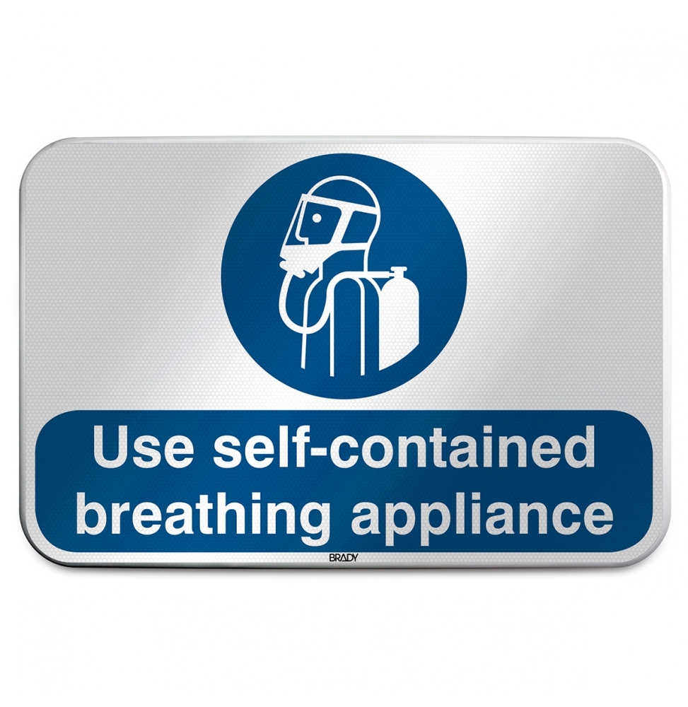 Znak bezpieczeństwa ISO – Nakaz stosowania aparatu oddechowego, M/M047/EN519/RLFBD-600X400-1