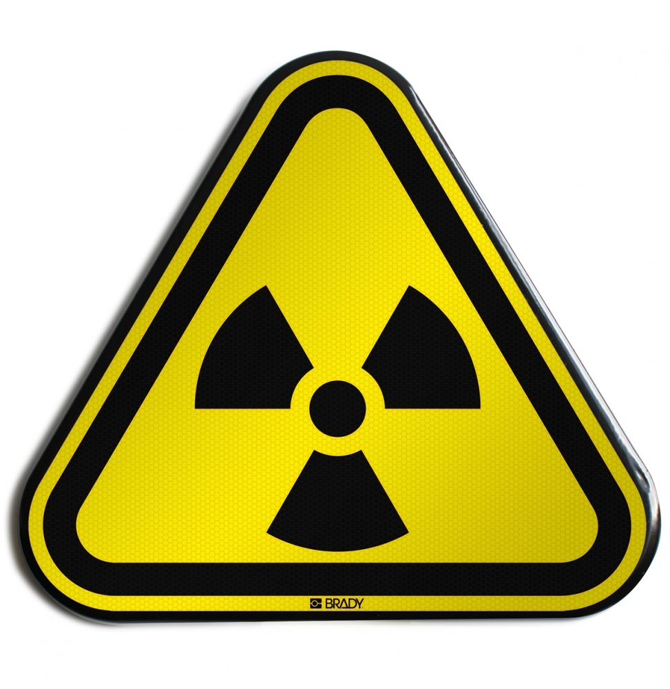 Znak bezpieczeństwa ISO – Ostrzeżenie przed materiałem radioaktywnym lub prom…, W/W003/NT/RFLBD-TRI400-1