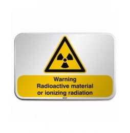 Znak bezpieczeństwa ISO – Ostrzeżenie przed materiałem radioaktywnym lub prom…, W/W003/EN264/RFLBD-600X400-1